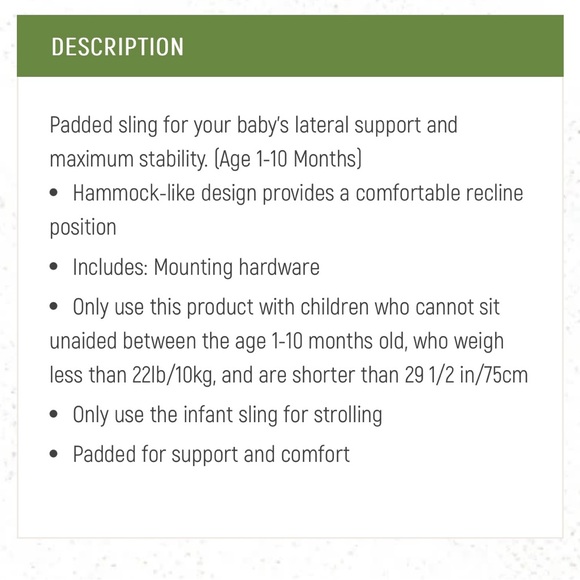 Thule stroller Insert infant seat - Picture 2 of 6